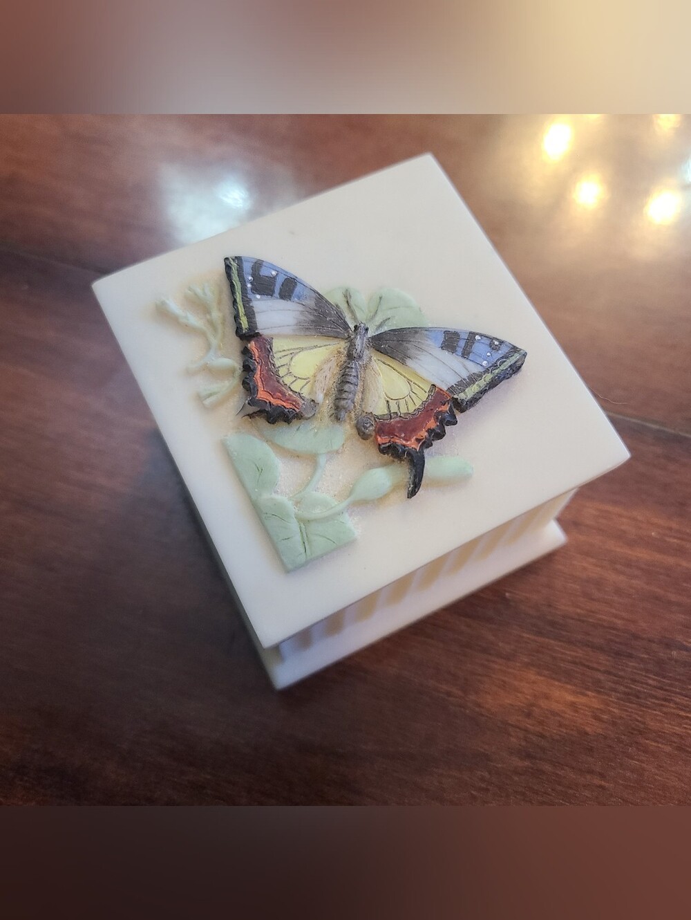 Ibis & Orchid Design Inc Boxes of Light Butterfly Trinket Box Tealight Holder